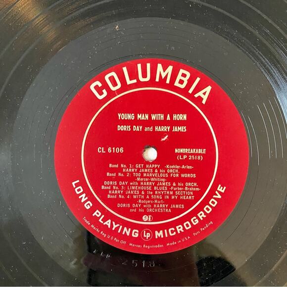 Doris Day and Harry James Young Man With A Horn 10” LP Vintage 33 RPM 1950 - Picture 7 of 10